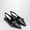 Givenchy Voyou Slingback Ballerina Flat With Pointed Toe In Black