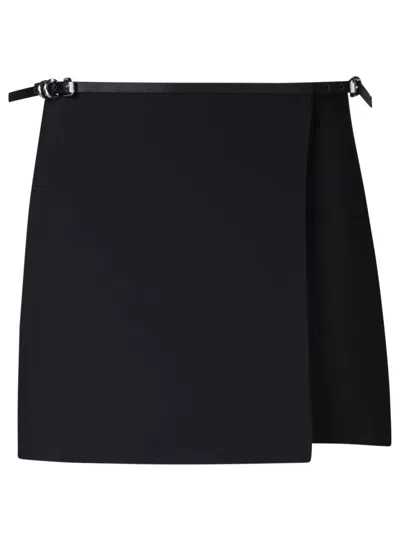 GIVENCHY VOYOU BLACK MINI-SKIRT