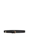 Givenchy Voyou Black Shiny Leather Belt In Black
