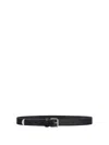 Givenchy Voyou Black Shiny Leather Belt In Black