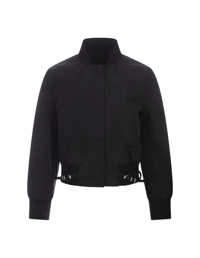 Givenchy Black Bomber Jacket In Cotton Blend