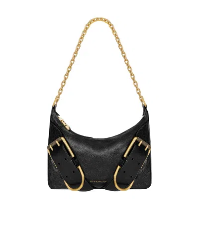 Givenchy Voyou Boyfriend Leather Shoulder Bag In Black