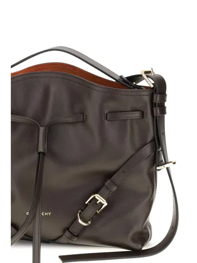 Givenchy Voyou Bucket Bag In Brown