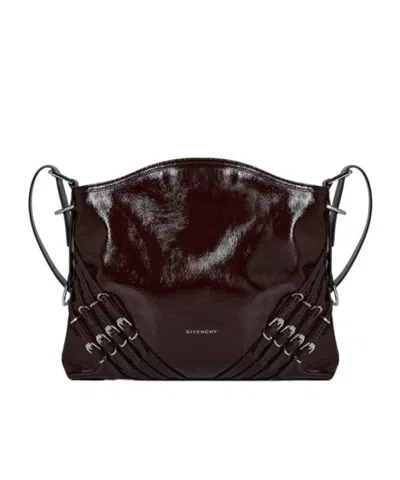 Givenchy Voyou Buckle Bag In Burgundy