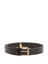 Givenchy Voyou Buckle Belt In Brown