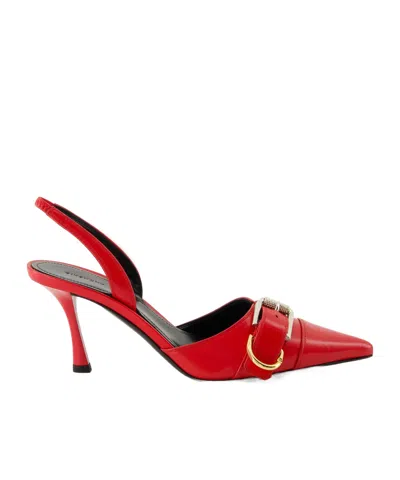 GIVENCHY GIVENCHY VOYOU BUCKLE DETAILED SLINGBACK PUMPS