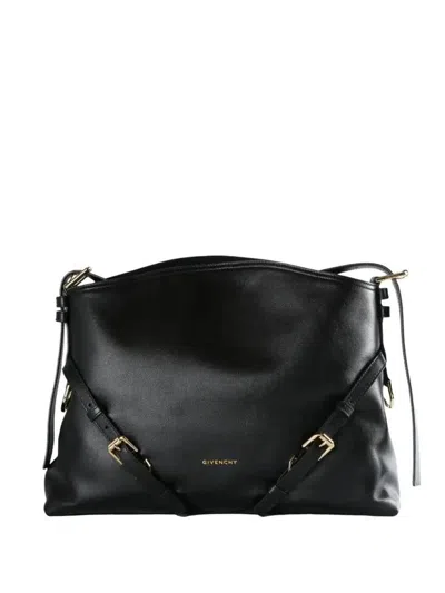 Givenchy Voyou Buckled Leather Shoulder Bag