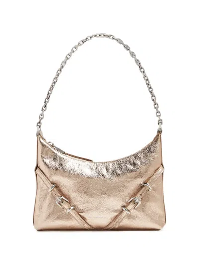 Givenchy Voyou Buckle-detail Shoulder Bag In Gold
