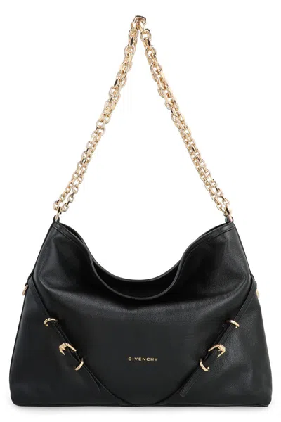 GIVENCHY GIVENCHY VOYOU CHAIN LEATHER SHOULDER BAG
