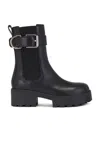 Givenchy Voyou Black Leather Ankle Chelsea Boot In Black