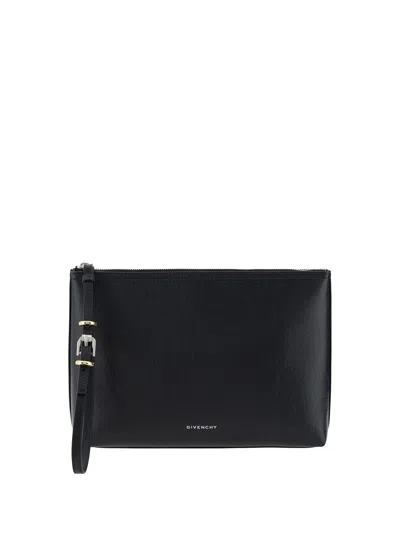 Givenchy Voyou Clutch Bag In Black