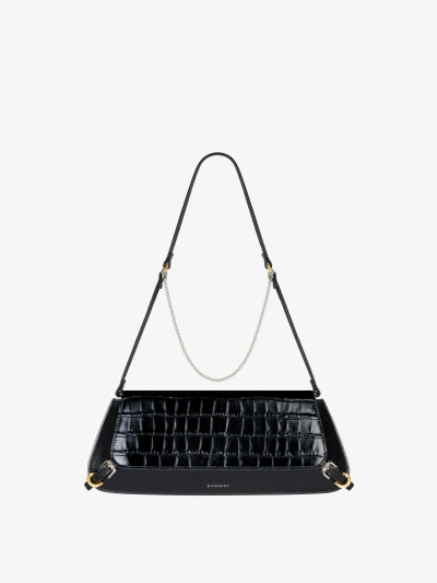 Givenchy Voyou Clutch Bag In Crocodile Effect Leather In Multicolor