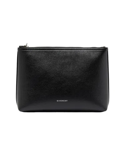 Givenchy Voyou Pouch In Leather In Black