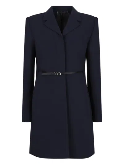 Givenchy Voyou Coat In Blue