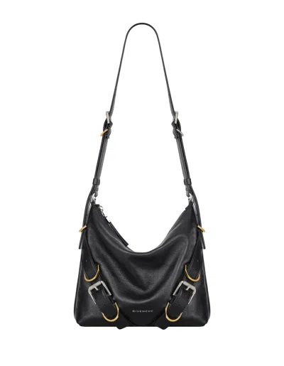 Givenchy Voyou Crossbody Bag In Leather In Black