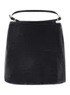 Givenchy Stylish Denim Mini Skirt For Women In Black