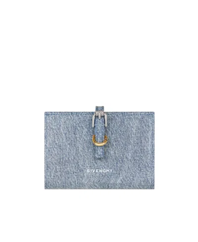 Givenchy Voyou Double-folded Wallet In Blue