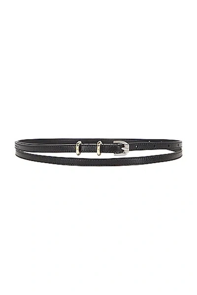 Givenchy Voyou Double Wrap Belt In Black