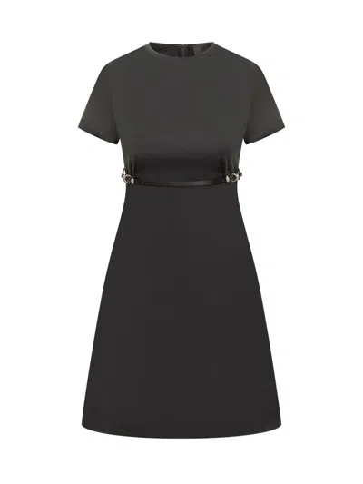 Givenchy Voyou Belted Mini Dress In Black