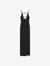Givenchy Voyou Evening Dress In Crepe And Satin With Crystals