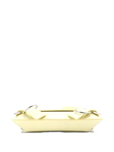 Pre-owned Givenchy Voyou Flap Bag Leather Shoulder Bag In Yellow