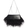 GIVENCHY GIVENCHY VOYOU FLAP FEATHER SHOULDER BAG