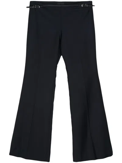Givenchy Voyou Flared Trousers In 蓝色