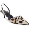 Givenchy Voyou Genuine Calf Hair Pointed Toe Slingback Pump