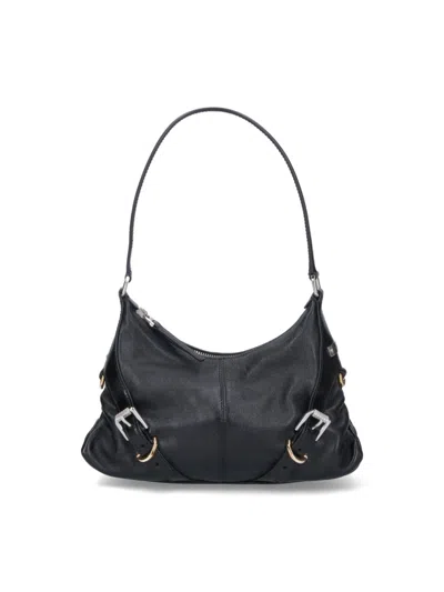 Givenchy Strap Buckle D-ring Shoulder Bag In Black