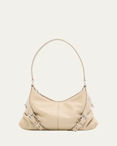 Givenchy Voyou Harness Shoulder Bag In Smooth Leather In 257 Natural Beige