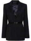 Givenchy Tailored Jacket Textured Finish In Night Blue