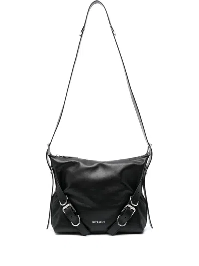 Givenchy Voyou Leather Bag In Black