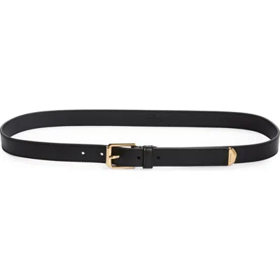 Givenchy Voyou Leather Belt In Black