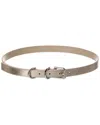 Givenchy Voyou Leather Belt In Brown