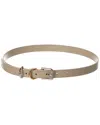 Givenchy Voyou Leather Belt In Brown