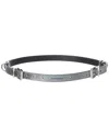 Givenchy Voyou Leather Belt In Black