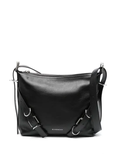 Givenchy Voyou Leather Crossbody Bag In Black