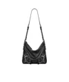 Givenchy Voyou Crossbody Bag In Leather In Black