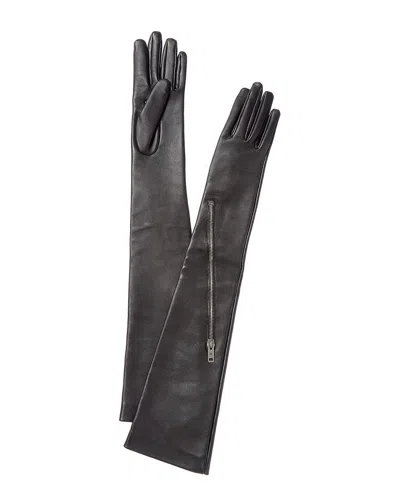 Givenchy Voyou Leather Gloves In Black
