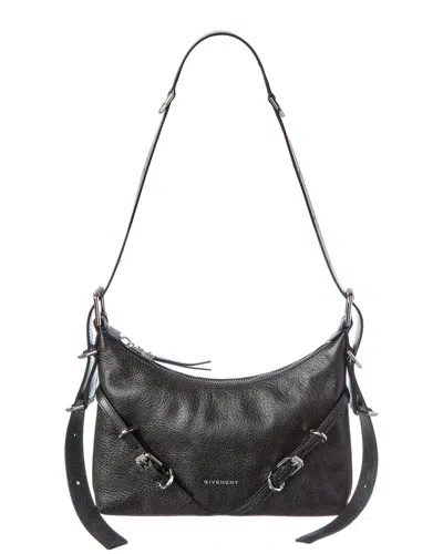 Givenchy Voyou Leather Hobo Bag In Black