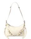 Givenchy Texture Leather Voyou Hobo Bag With Removable Strap In White