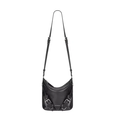 Givenchy Voyou Leather Messenger Bag In Black