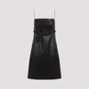 Givenchy Leather Sleeveless Belted Mini Dress In Black