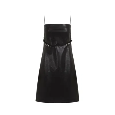 Givenchy Voyou Leather Mini Dress In Black