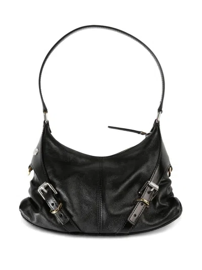 Givenchy Voyou Leather Shoulder Bag In Black