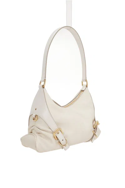 Givenchy Voyou Leather Shoulder Bag In Beige