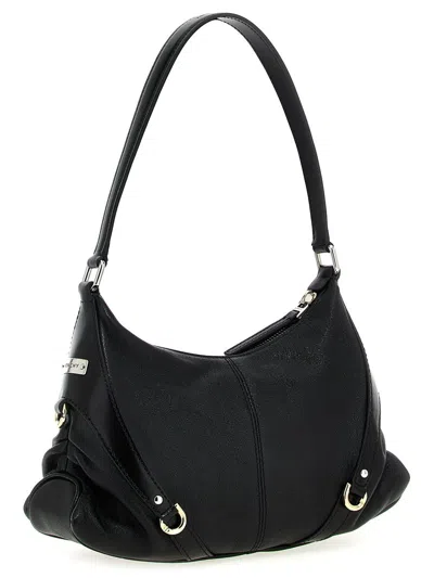 Givenchy Voyou Leather Shoulder Bag In Black