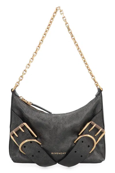 Givenchy Voyou Leather Shoulder Bag In Black