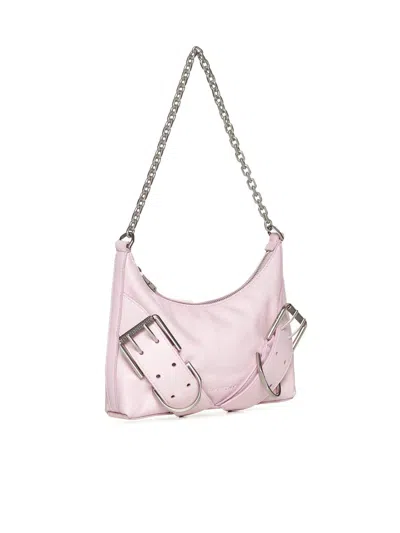 Givenchy Voyou Leather Shoulder Bag In Pink