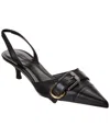 Givenchy Voyou Leather Slingback Pump In Black
